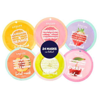 Fruit Facial Sheet Masks (Set of 24)