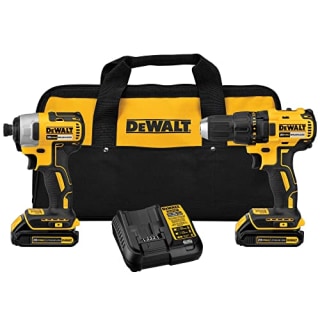 Kit de taladro y atornillador de impacto inalámbricos Dewalt 20 V Max