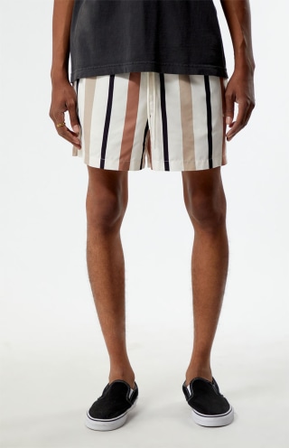 Striped 4.5" Swim Trunks