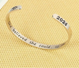Inspirational Graduation Bracelet