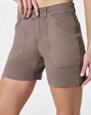 Spanx Stretch Twill Shorts, 6-Inch