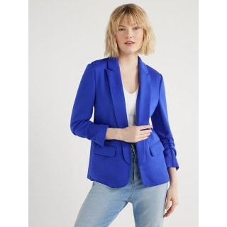 Relaxed Scuba Knit Blazer