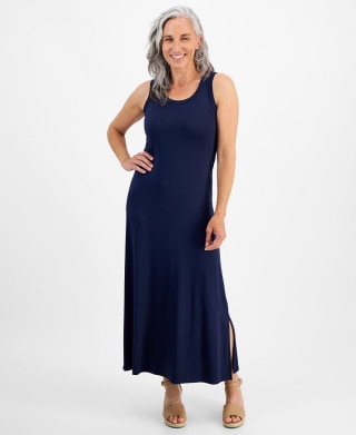Petite Sleeveless Knit Maxi Dress