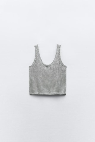 Metallic Knit Top