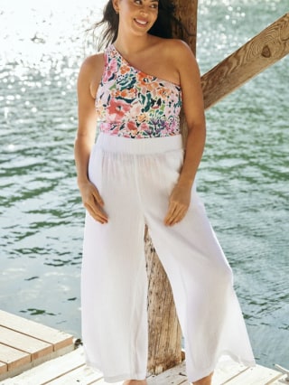 Cloud Gauze Wide-Leg Pants