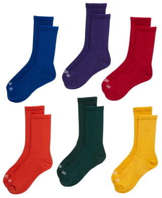 6-Pack Team Crew Socks