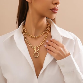 KONPJE Chunky Gold Necklace