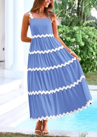 Pretty Garden Summer Maxi Sundress