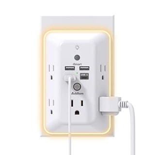Surge Protector Outlet Extender with Night Light