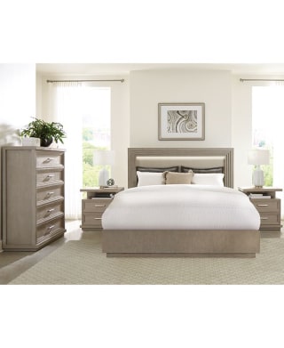 Bed and Nightstand Set