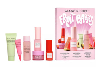 Skin care sitting on white background