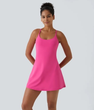 Softlyzero Plush Backless Active Dress-Easy Peezy Edition