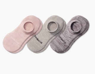 Assorted 3-Pack Cushioned No-Show Socks