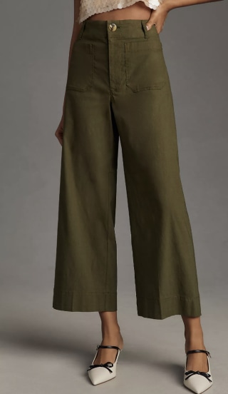 The Colette Cropped Wide-Leg Pants