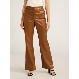 Ultimate Faux Leather High Waisted Trouser Pants