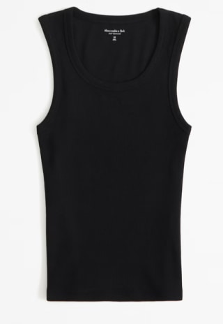 Essential Tuckable High Scoopneck Rib Tank