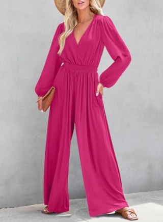 Lantern Long-Sleeve Jumpsuit