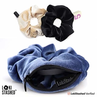 Lokistashed Velvet Hidden Pocket Scrunchies