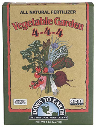 Down to Earth Organic Vegetable Garden Fertilizer