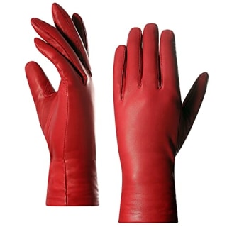 Women's Leather Winter Gloves