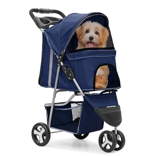 Monibloom 3-Wheels Foldable Pet Stroller