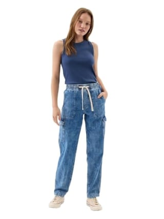 Women's Easy Pant Denim Cargo