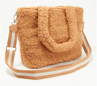 Allover Sherpa Mid-Sized Tote