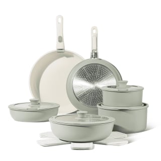 17 piece set of non-stick granite pots and pans