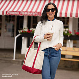 Lands' End 5 Pocket Tote Bag