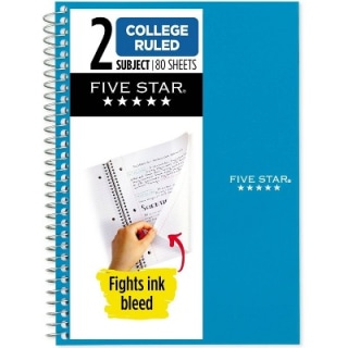 2-Subject College Ruled Notebook