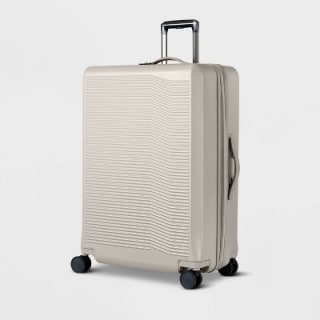 Signature Hardside Large Checked Spinner Suitcase