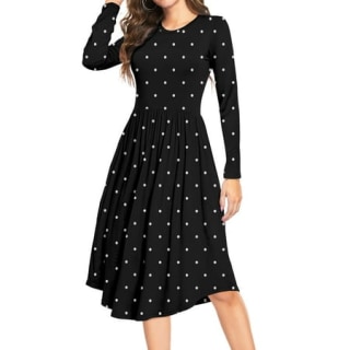 Neon Apple - Black hotsell Pattern Print | Great for Teachers-Educators | Long Sleeve Midi Dress