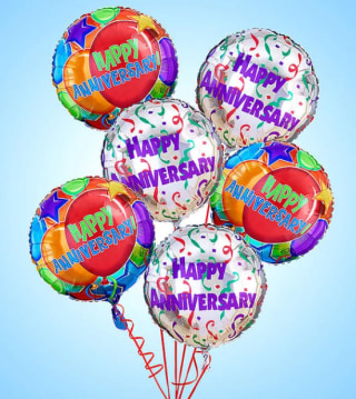 Air-Rangement® Anniversary Mylar Balloons