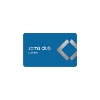 a photo of the blue sam's club membership card