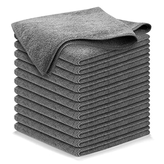 Microfiber Cleaning Cloth Gray (Pack of 12)