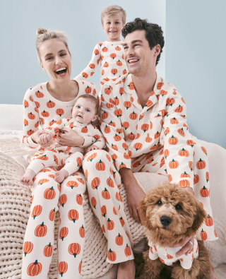 Classic Pumpkins Matching Family Pajama Set