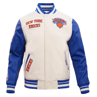 Retro Classic Rib Wool Varsity Jacket