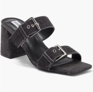 Steve Madden Buckle Denim Sandals