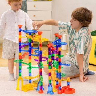 Syncfun Glowing Marble Run with Building Blocks (207 Piece)