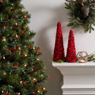 Incandescent Mini Christmas String Lights with Green Wire (100 Count)