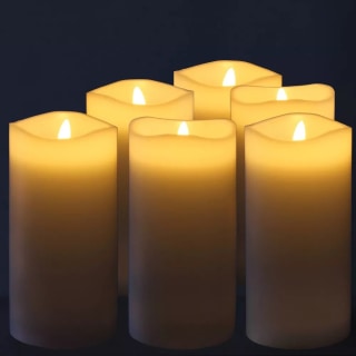 LED Candles with Ivory Wax (Set of 6)