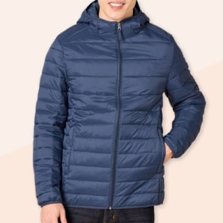 Amazon Essentials Men's Packable Hooded Puffer Jacket