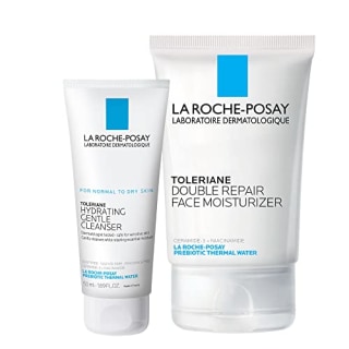 La Roche-Posay Toleriane Double Repair Face Moisturizer and Hydrating Cleanser Set