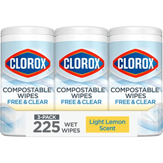 Clorox Free & Clear Compostable Cleaning Wipes