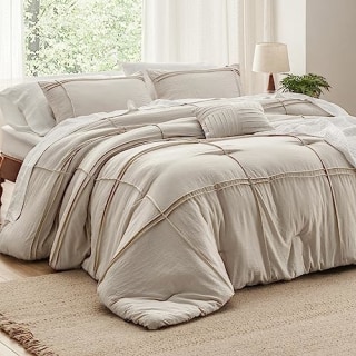 Beige King Size Comforter Set
