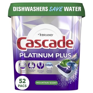 Cascade Platinum Plus ActionPacs Dishwasher Detergent Pods (52 Count)