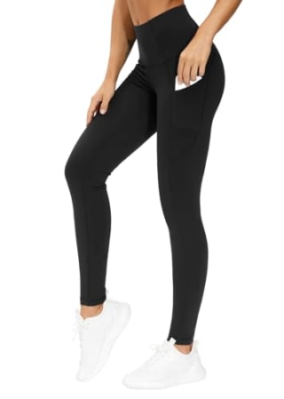 Thick High Waisted Yoga Pants with Pockets