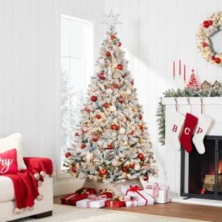 6-Foot Pre-Lit Artificial Christmas Tree