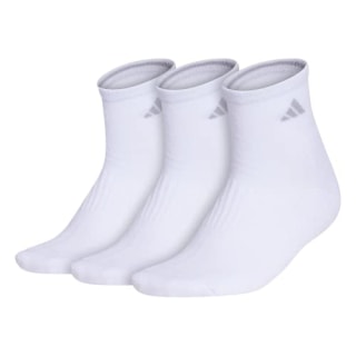 Adidas Women's Cushioned Quarter 3-Pair Arch Compression Socks