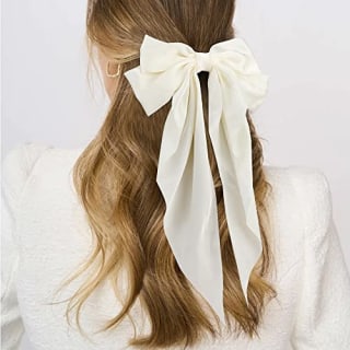 Silky Satin Oversized Hair Bows 